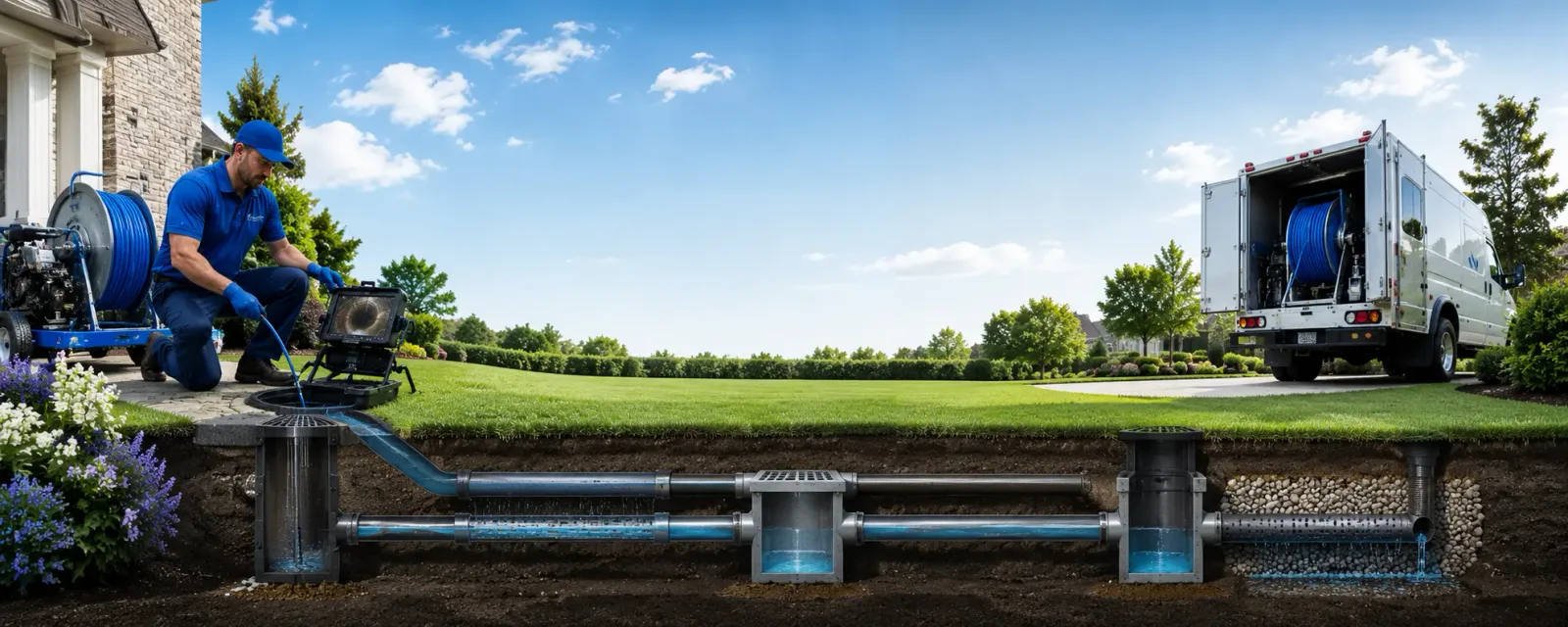 Outdoor drain cleaning information for Birmingham, MI